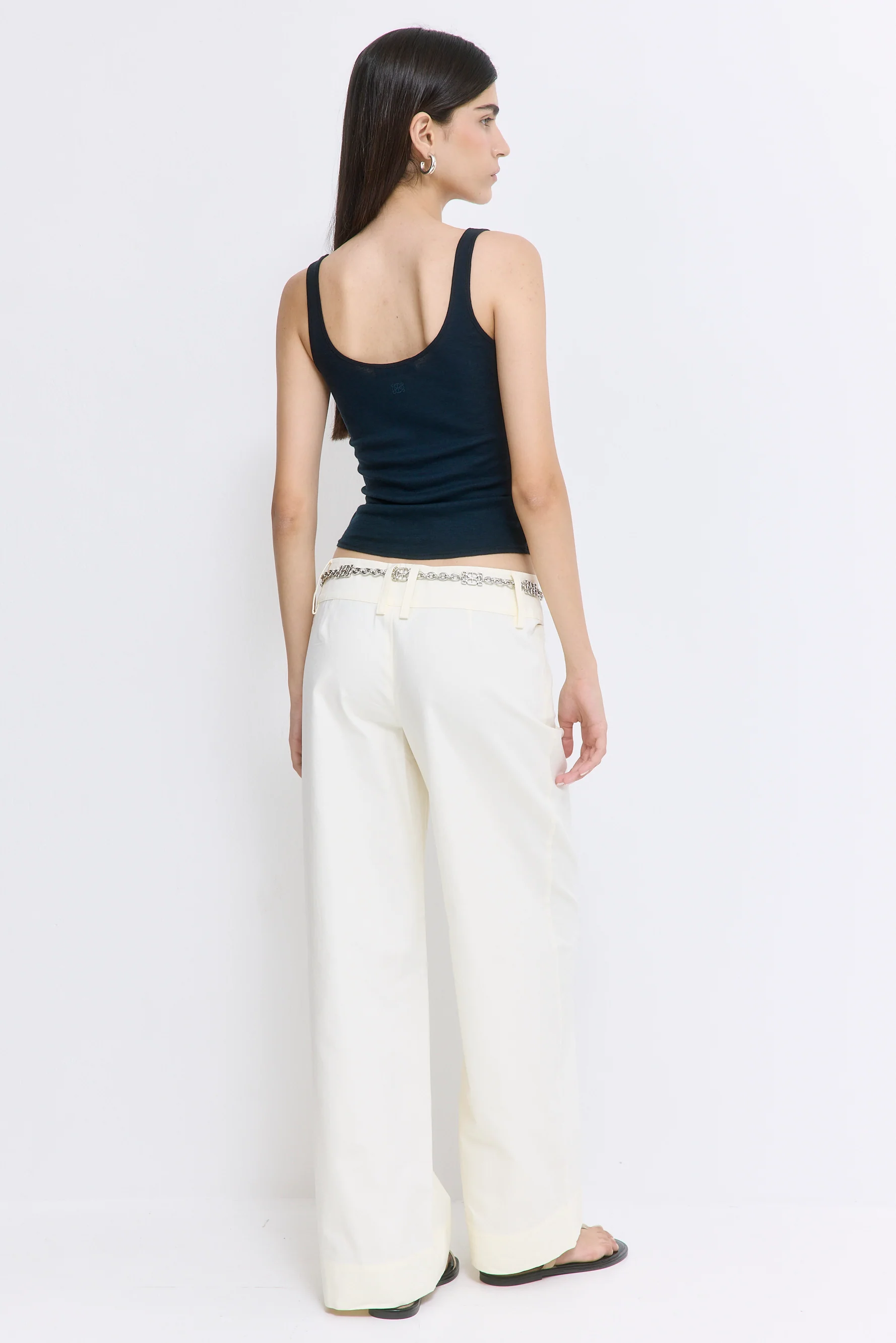 Wide Leg Cotton Pants - Image 5