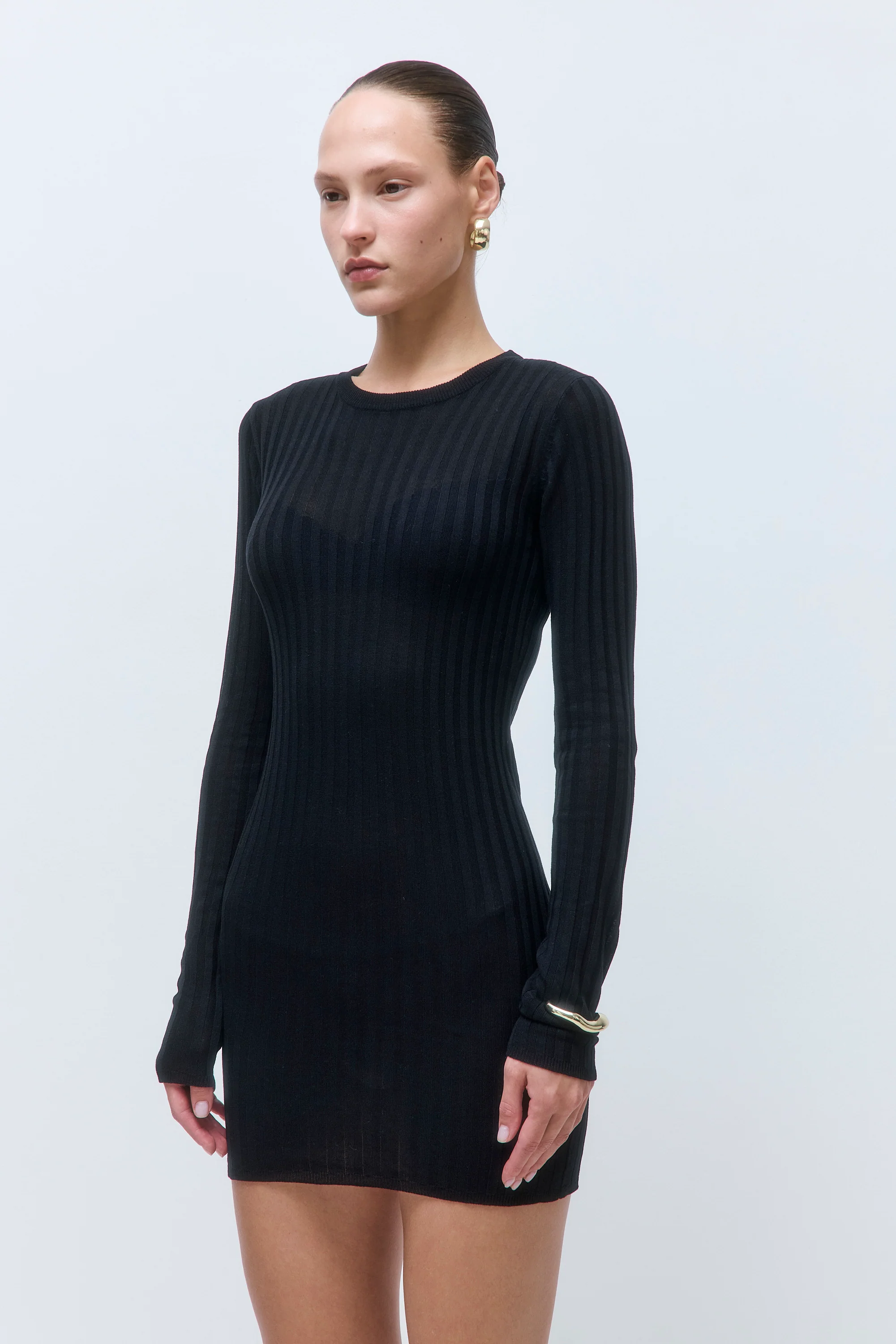 Wide Rib Mini Dress - Image 4