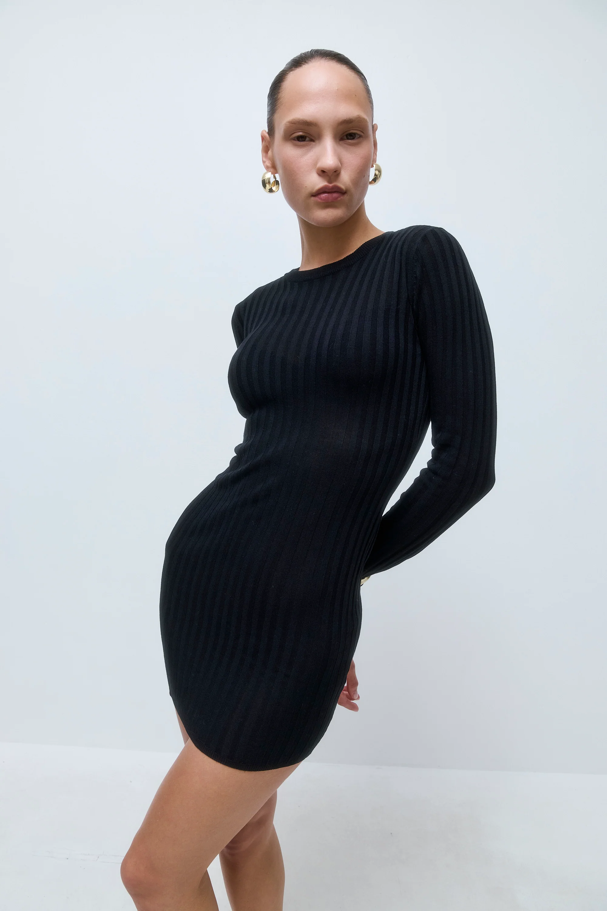 Wide Rib Mini Dress - Image 6