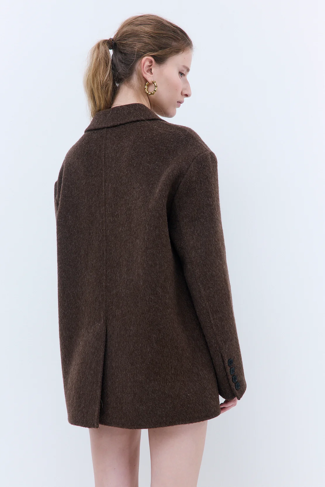 Oversized Double Wool Blazer - Image 6