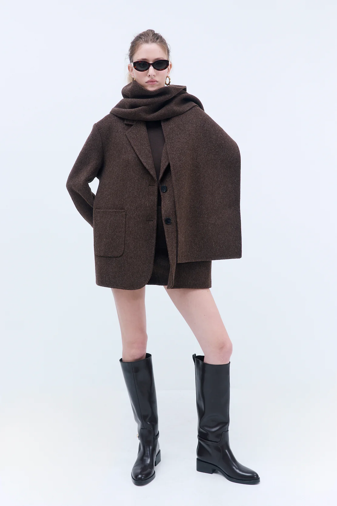 Oversized Double Wool Blazer - Image 7
