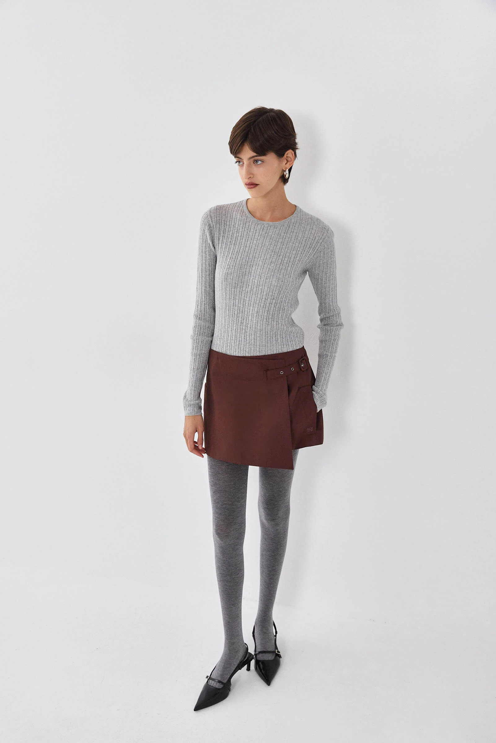 Wrap Mini Skirt - Image 3
