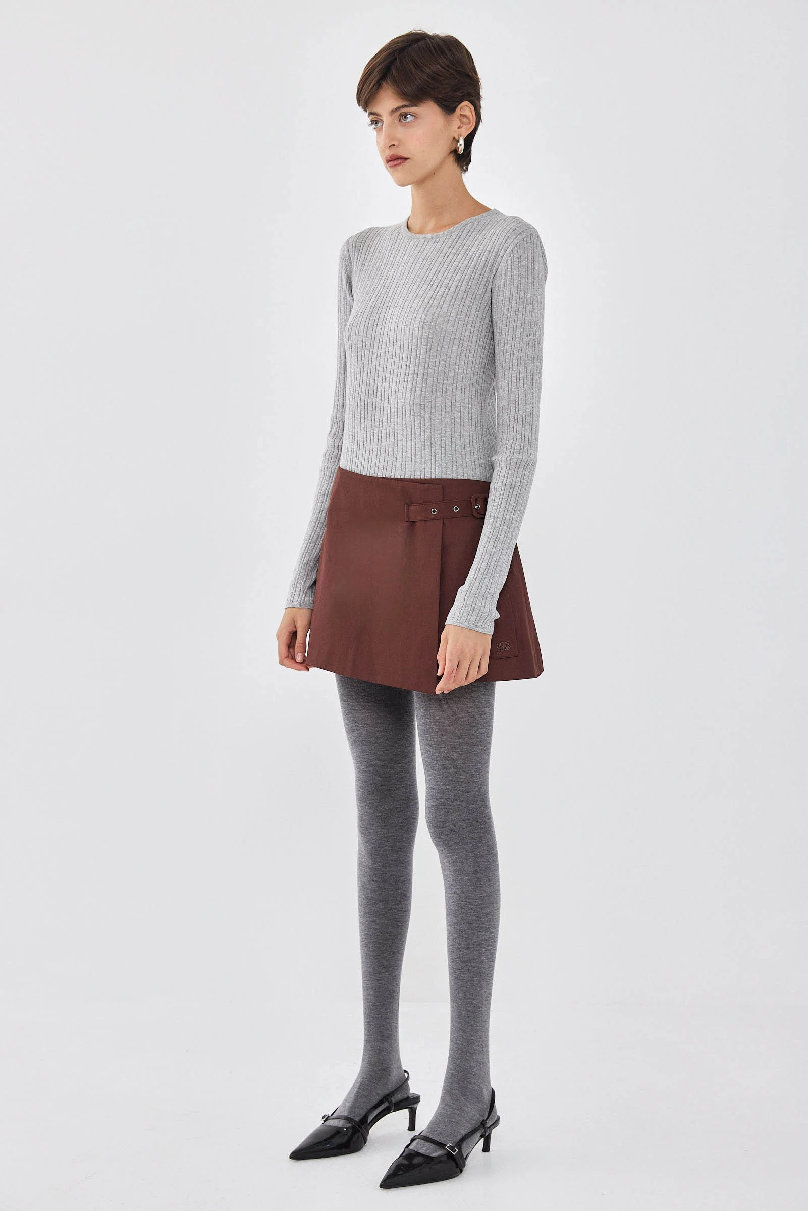 Wrap Mini Skirt - Image 4