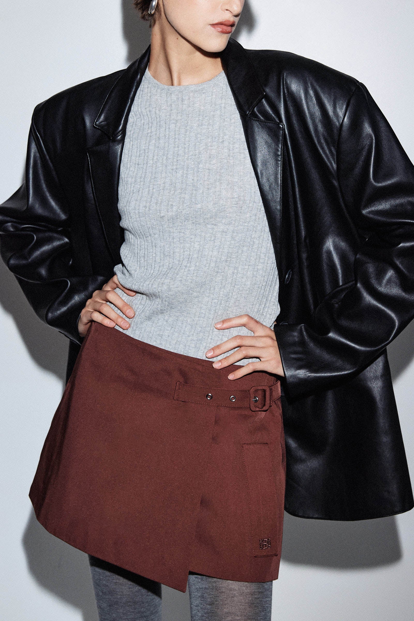 Wrap Mini Skirt - Image 8