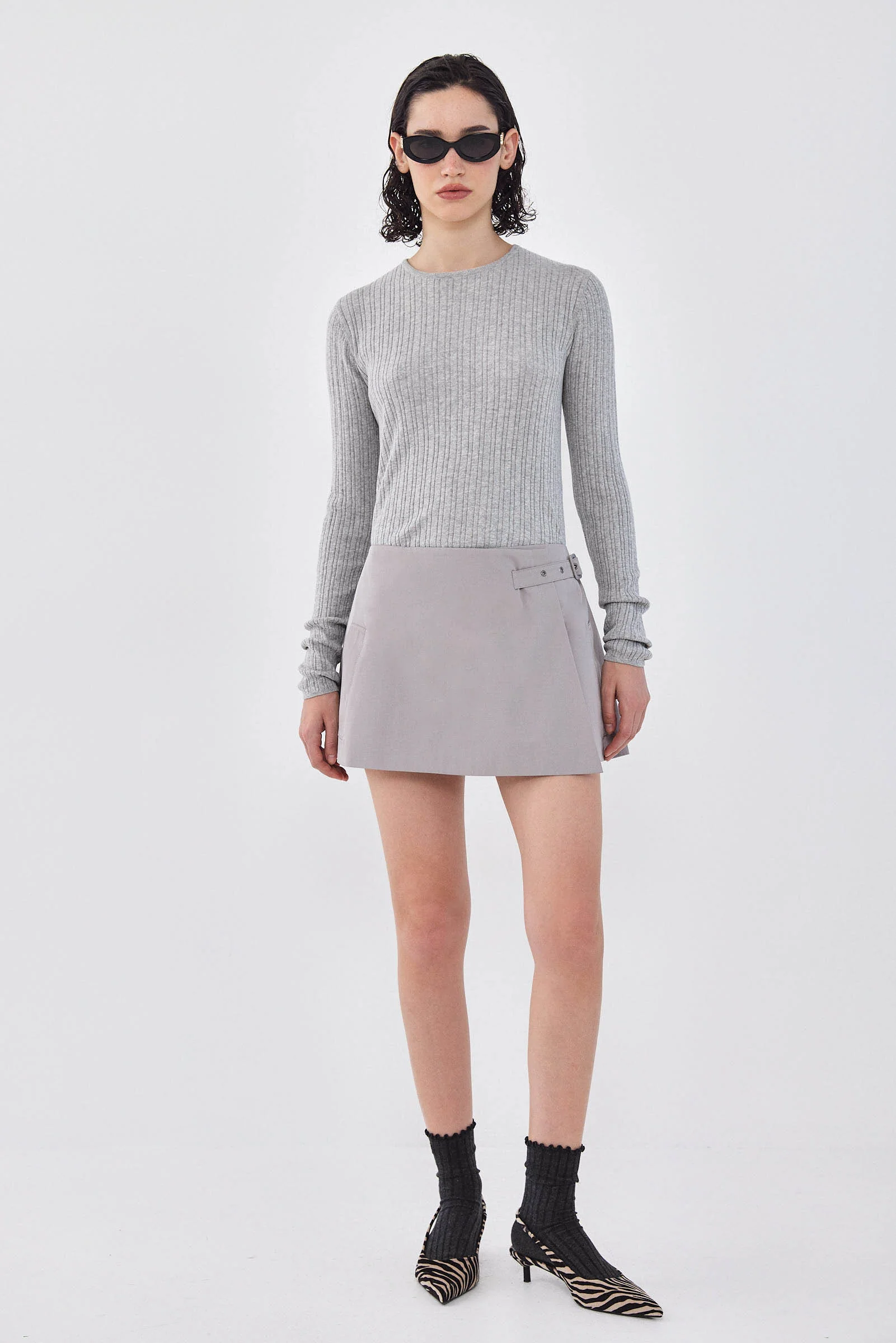 Wrap Mini Skirt