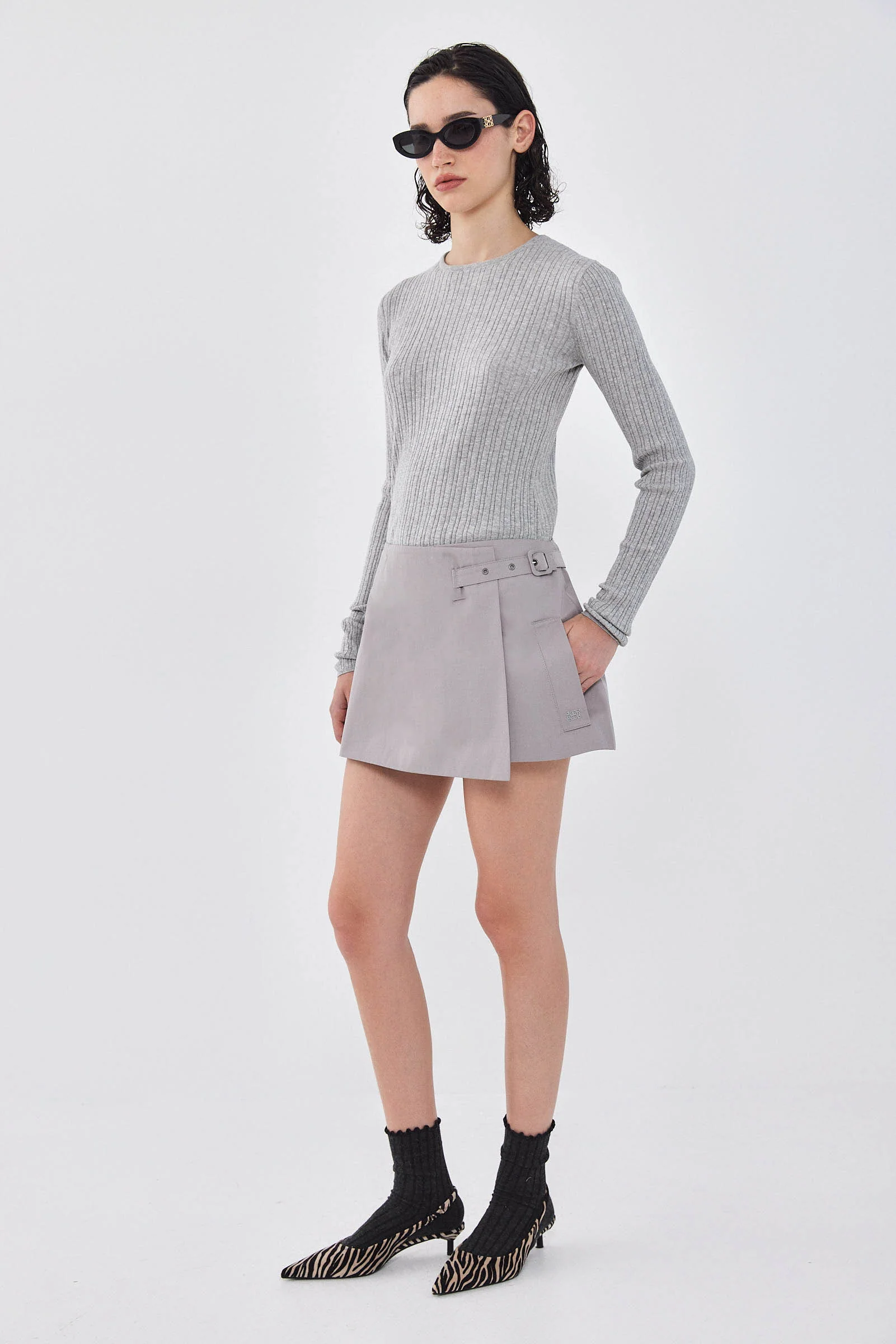 Wrap Mini Skirt - Image 4