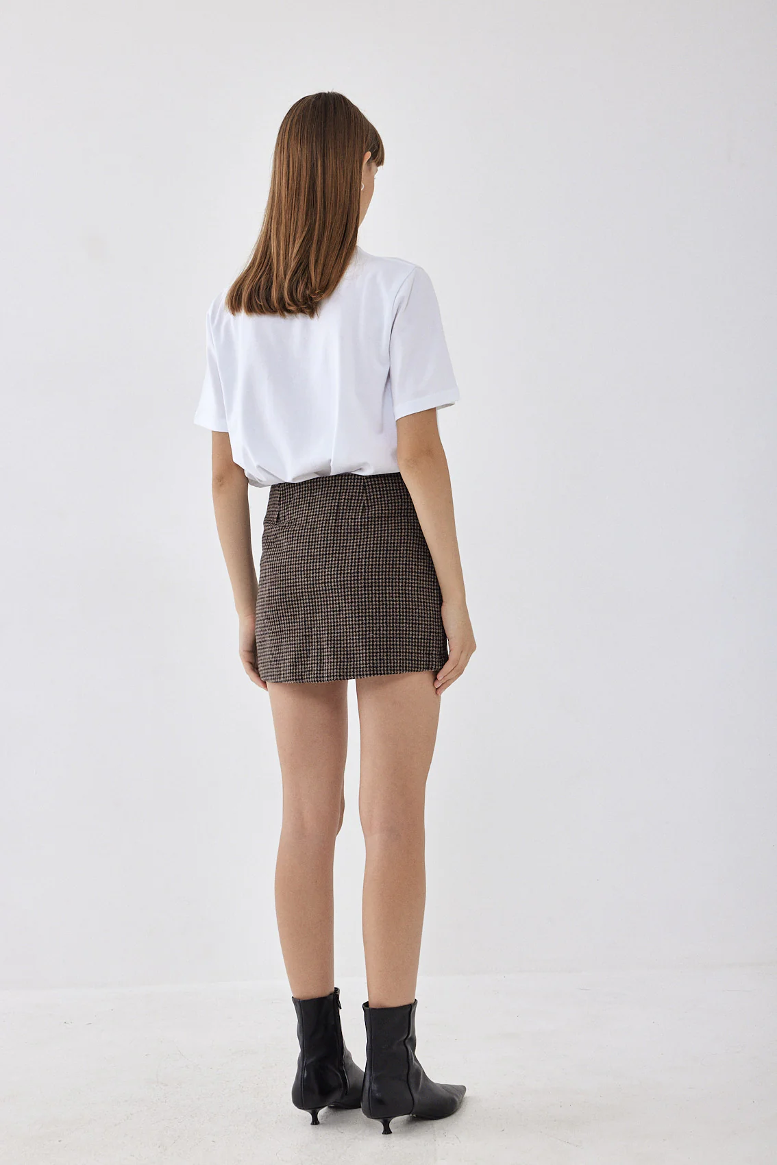 Zipped A Line Mini Skirt - Image 5